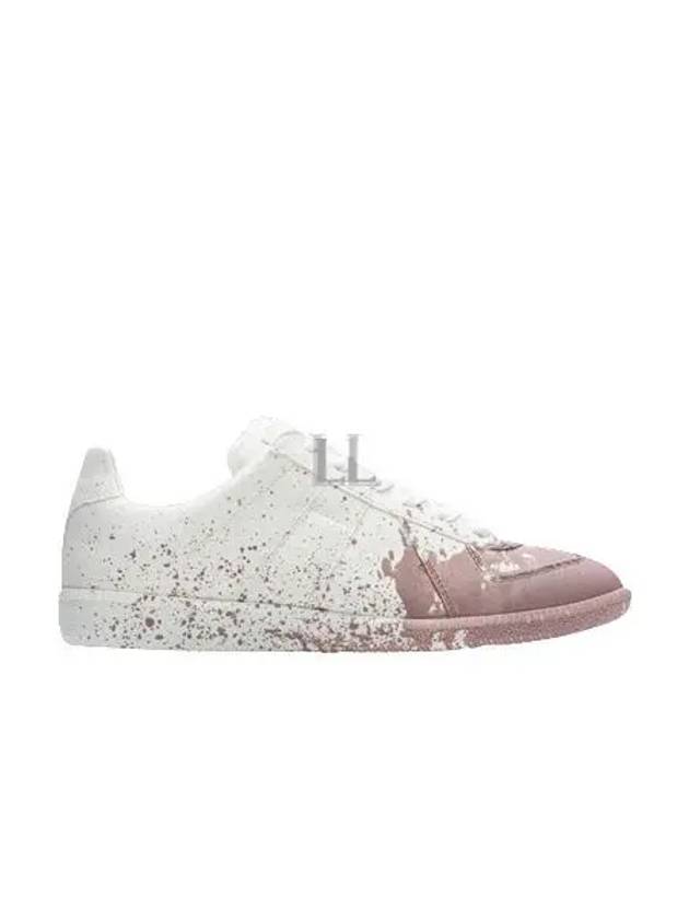 Replica Painting Low Top Sneakers White Pink - MAISON MARGIELA - BALAAN 2