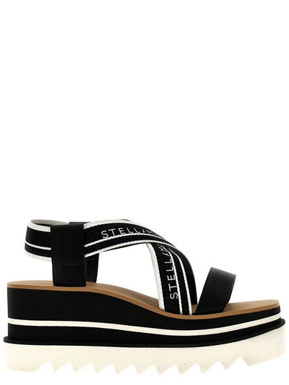 striped platform sandals black - STELLA MCCARTNEY - BALAAN 2