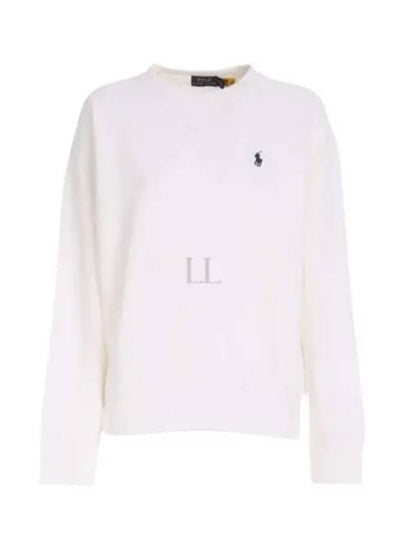 Embroidered Logo Pony Sweatshirt White - POLO RALPH LAUREN - BALAAN 2