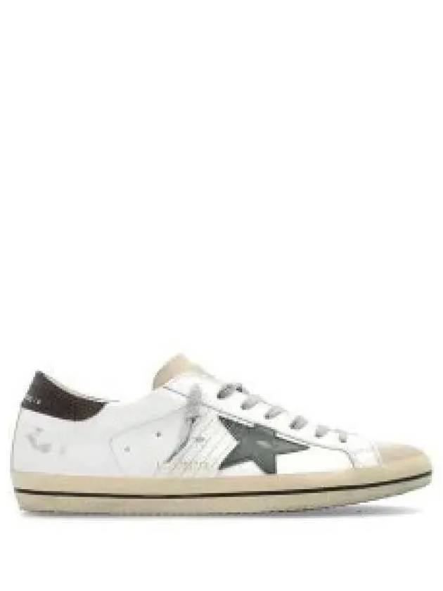 Superstar Brown Tab Low Top Sneakers White - GOLDEN GOOSE - BALAAN 2