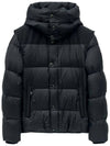 Detachable Sleeve Hoodie Padded Black - BURBERRY - BALAAN 3