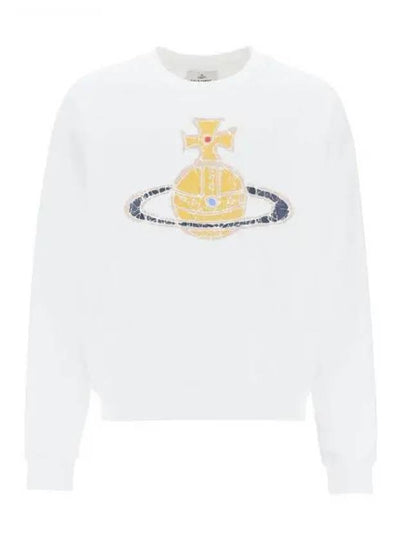 Time Machine Raglan Sweatshirt White - VIVIENNE WESTWOOD - BALAAN 2