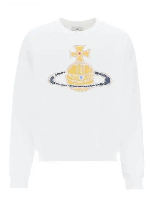 Time Machine Raglan Sweatshirt White - VIVIENNE WESTWOOD - BALAAN 2