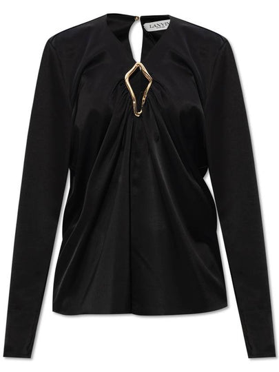 Shirt RWTO00045822H2310 Black - LANVIN - BALAAN 2