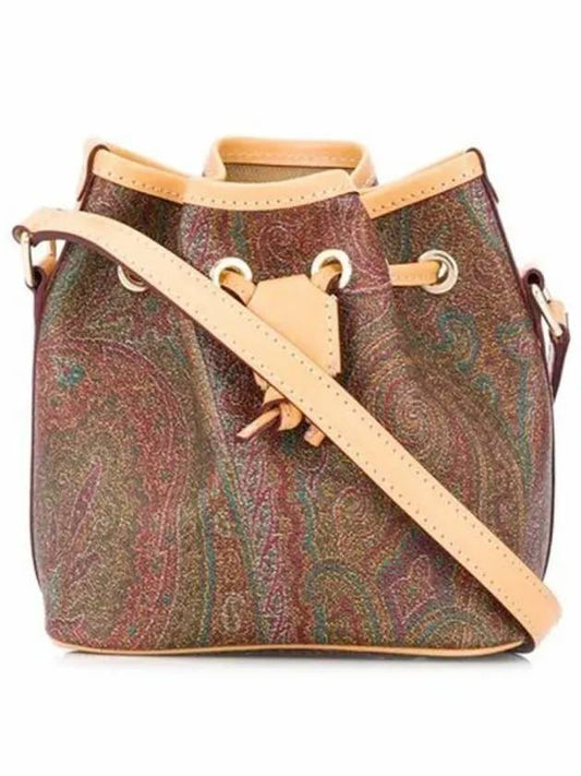 Paisley Strap Mini Bucket Bag Brown - ETRO - BALAAN 2