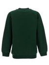 Logo Print Cotton Sweatshirt Dark Green - MARNI - BALAAN 3