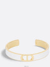 30 Montaine Slim Bangle Bracelet Gold White - DIOR - BALAAN 2