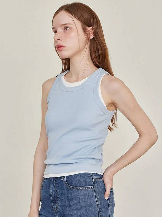 Elodie Ribbed Sleeveless White - LESEIZIEME - BALAAN 2