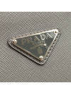 Women s Prada 2VN003 Gray Saffiano Leather Silver Triangle Logo Document Holder Clutch gt Pouch Gangbuk used luxury goods - PRADA - BALAAN 7