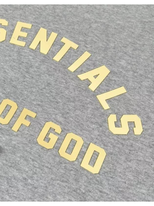 Heavy Jersey Crew Neck Short Sleeve T-Shirt Light Heather Grey - FEAR OF GOD ESSENTIALS - BALAAN 9