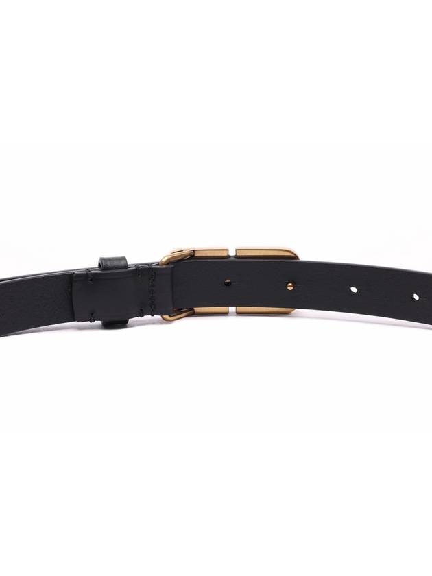 Hourglass Thin Leather Belt Black - BALENCIAGA - BALAAN 7