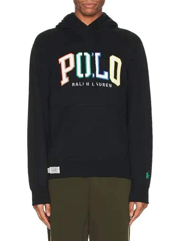 Applique Logo Hoodie Black - POLO RALPH LAUREN - BALAAN 3