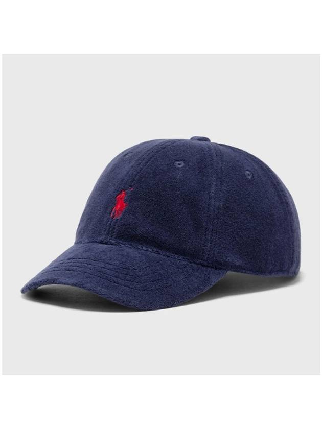 Embroidered Pony Logo Ball Cap Navy - POLO RALPH LAUREN - BALAAN 1