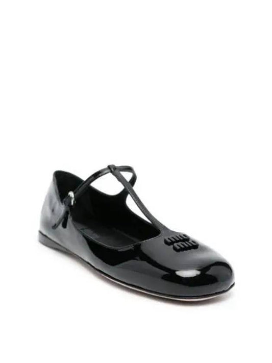 Patent Leather Ballerinas Black - MIU MIU - BALAAN 2