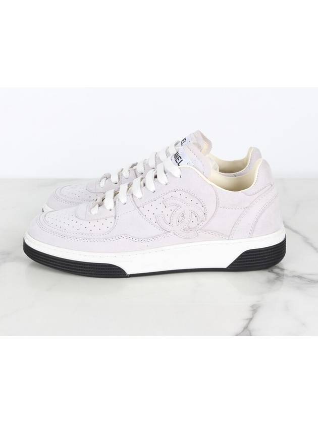 CC logo air force sneakers light purple 36 5 235 - CHANEL - BALAAN 4