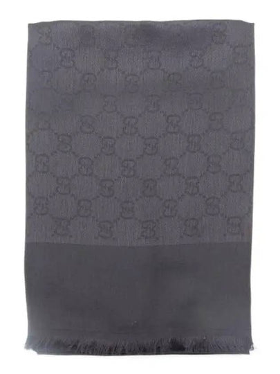 Silk Cotton Jacquard Muffler Black - GUCCI - BALAAN 2