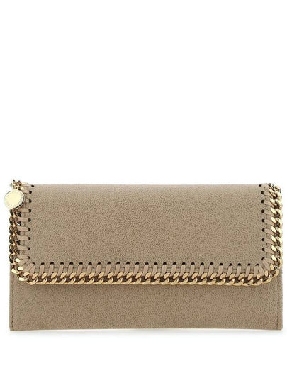 gold-plated Falabella Continental long wallet beige - STELLA MCCARTNEY - BALAAN 2