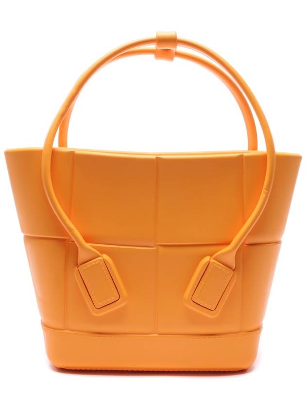 Arco Mini Rubber Tote Bag Tangerine - BOTTEGA VENETA - BALAAN 3