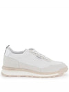 Eco Nylon Alumni Low Top Sneakers White - THOM BROWNE - BALAAN 2