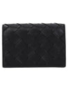 Intrecciato Flap Business Card Wallet Black - BOTTEGA VENETA - BALAAN 2