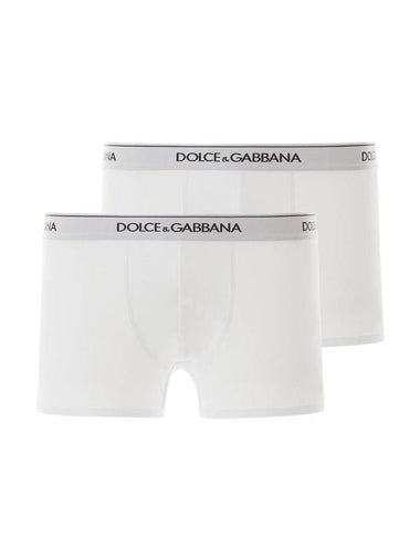 Men's Liqueur Boxer 2 Pack Briefs White - DOLCE&GABBANA - BALAAN 1