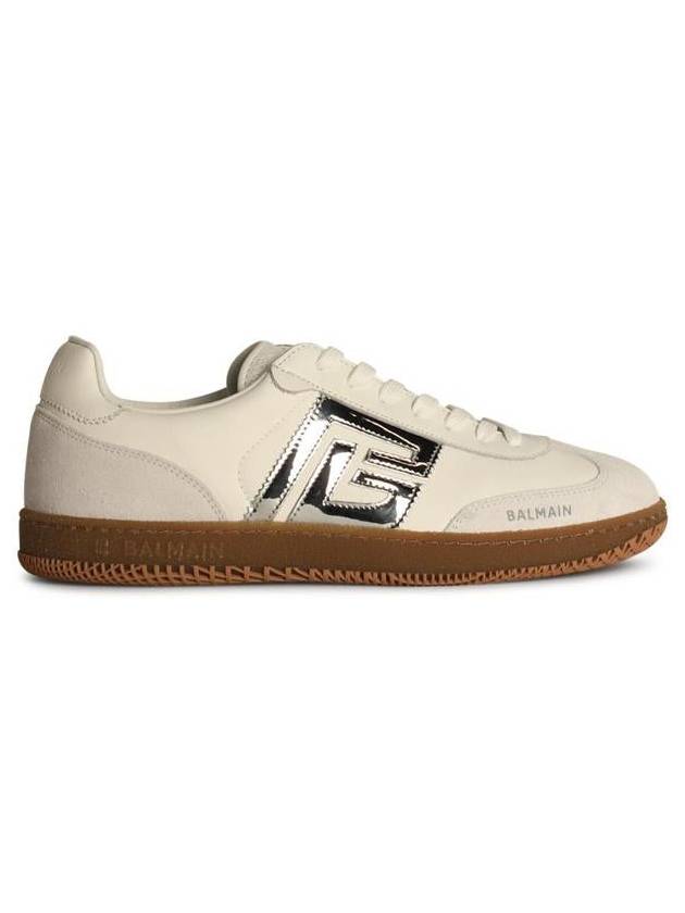 Balmain 'Swan' White Leather Sneakers - BALMAIN - BALAAN 1