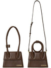 Le Chiquito Noeud Coiled Tote Bag Brown - JACQUEMUS - BALAAN 8