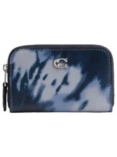 Small Zip Around Card Case Tie Dye Wallet - COACH - BALAAN 1