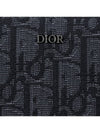 Oblique Jacquard Zipper Long Wallet Black - DIOR - BALAAN 5