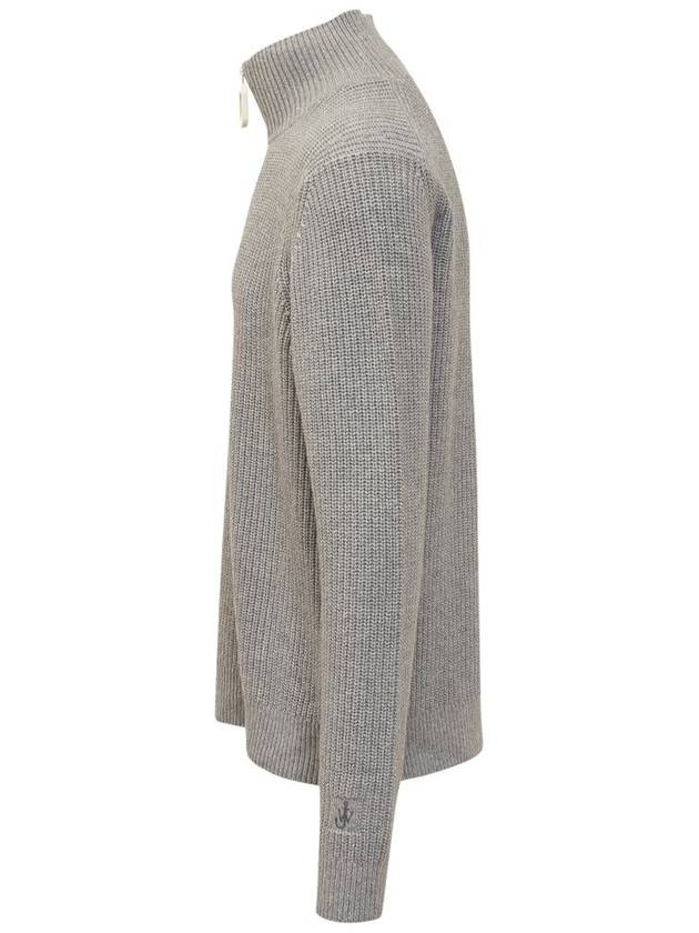 Zip-Up Knit Turtleneck Grey - JW ANDERSON - BALAAN 4