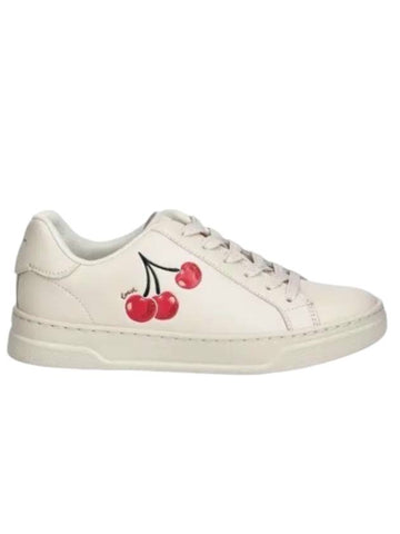 Highline Cherry Print Low Top Sneakers White - COACH - BALAAN 1