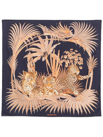 Salvatore Ferragamo Leopard Print Silk Scarf Accessories - SALVATORE FERRAGAMO - BALAAN 1