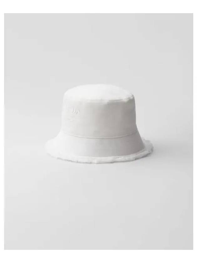 Drill Bucket Hat White - PRADA - BALAAN 2