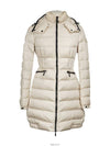 Moncler Charpal Hooded Long Down Jacket Ivory 1 74381 - MONCLER - BALAAN 1