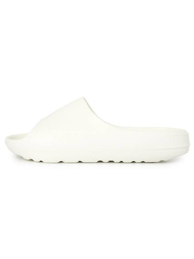 Men's Embossed Logo Flat Slippers White - REPRESENT - BALAAN 1