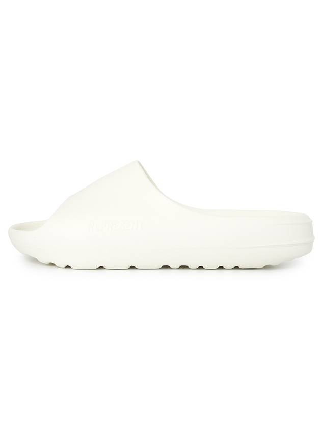 Men's Embossed Logo Flat Slippers White - REPRESENT - BALAAN 1