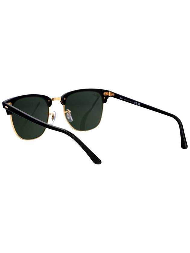 Eyewear Clubmaster Gold Metal Sunglasses Black Green - RAY-BAN - BALAAN 5