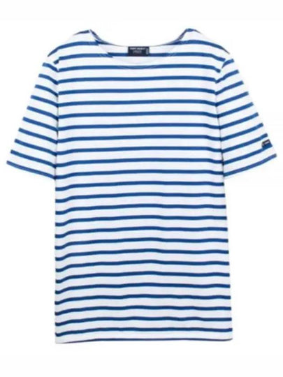 Levant Modern Striped Short Sleeve T-Shirt Blue - SAINT JAMES - BALAAN 2