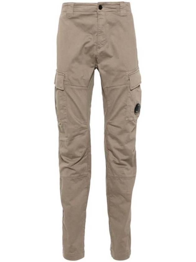 Stretch Sateen Ergonomic Lens Double Cargo Straight Pants Beige - CP COMPANY - BALAAN 2