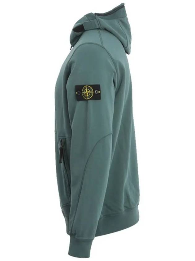 Wappen Patch Hooded Half Zip Up Anorak Green - STONE ISLAND - BALAAN 5