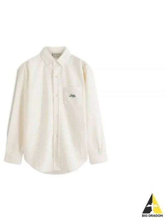 Drold Monsieur Corduroy Shirt Cream SH117 CO064 - DROLE DE MONSIEUR - BALAAN 1