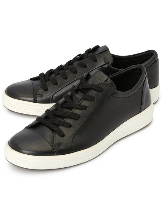 Soft 7 M Low Top Sneakers Black - ECCO - BALAAN 2