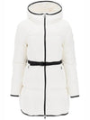 Sirli Sirli Belted Hooded Short Padded White - MONCLER - BALAAN 2