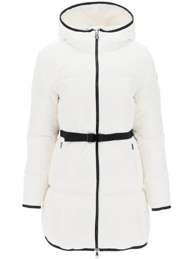 Sirli Sirli Belted Hooded Short Padded White - MONCLER - BALAAN 2