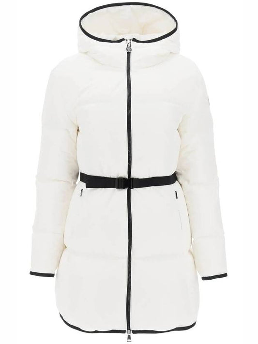 Sirli Belted Hooded Short Padding White - MONCLER - BALAAN 2