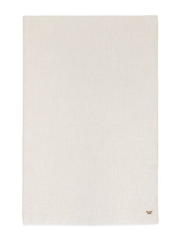 Ebbri Embroidered Logo Wool Muffler Sand - MAX MARA - BALAAN 1