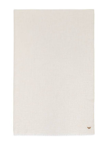 Ebbri Embroidered Logo Wool Muffler Sand - MAX MARA - BALAAN 1