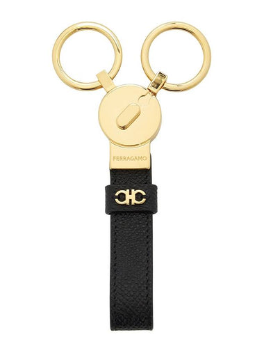 Gancini Keyring Black - SALVATORE FERRAGAMO - BALAAN 1