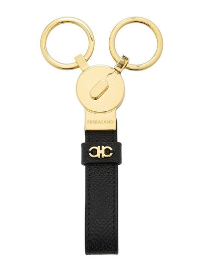 Gancini Keyring Black - SALVATORE FERRAGAMO - BALAAN 2