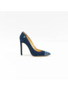 Women Denim High Heel Shoes SW022188 - PHILIPP PLEIN - BALAAN 1